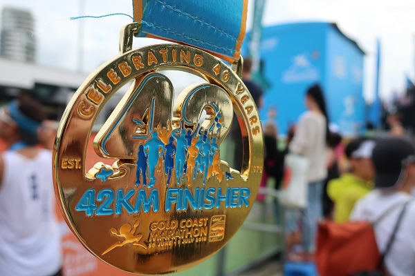 ゴールドコーストマラソンフィニッシャーメダル